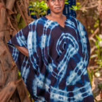 Knee-length v-neck tunic