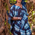 Knee-length v-neck tunic