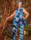 Ensemble  Sleeveless tunic top & Long pants with elastic waist