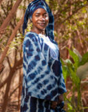 Ankle-length kaftan gown with long sleeves - Image 5